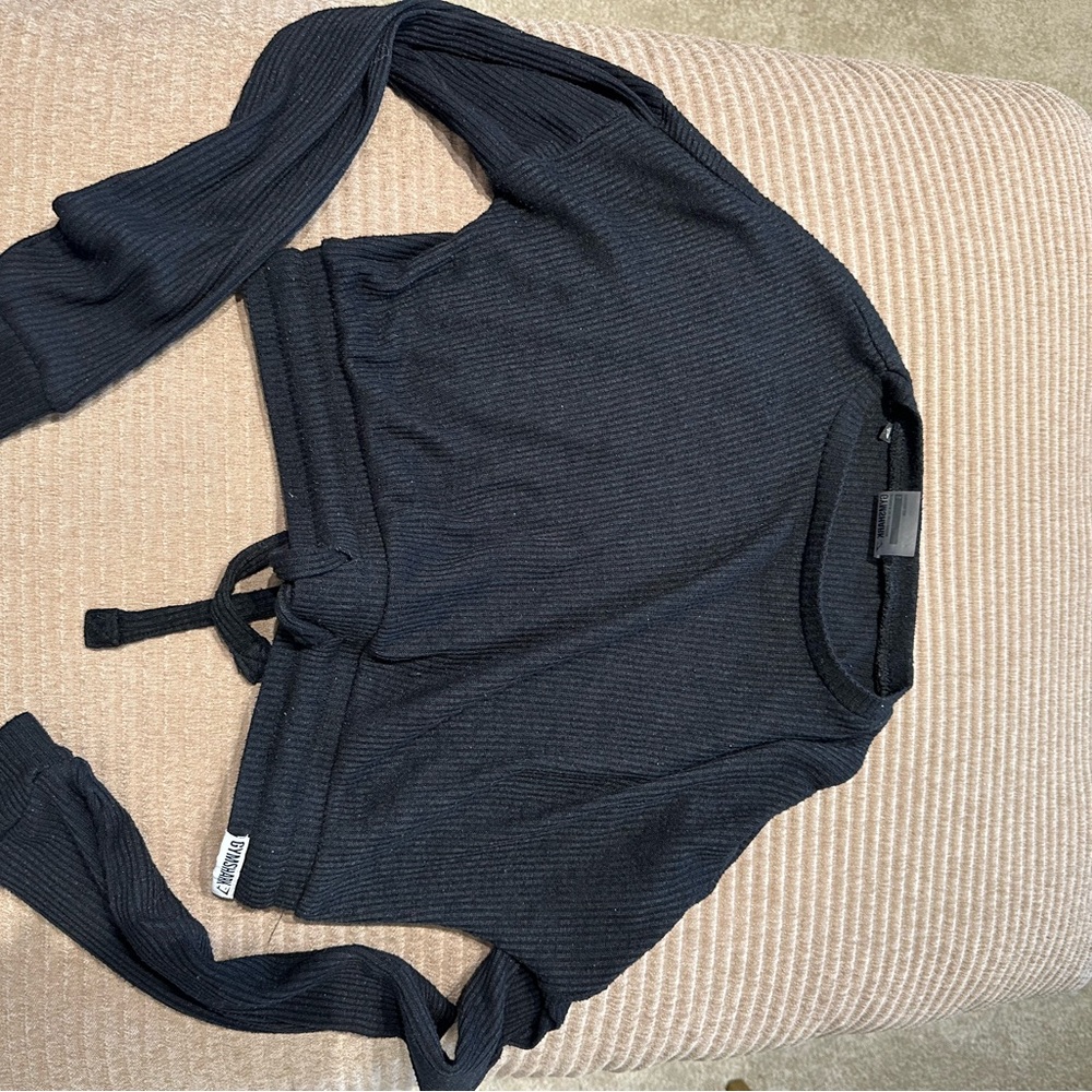 Gymshark crop long sleeve workout top size small